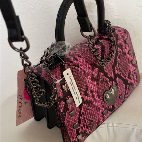 Luv Betsy by Betsy Johnson Snake Print Crossbody - Picture 2 of 8